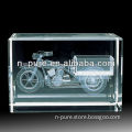 3D Engraved Glass Blocks of Motorcycle